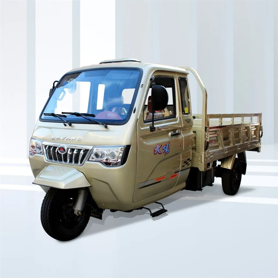 Motocicleta duradora de tres rodes amb motor de gas