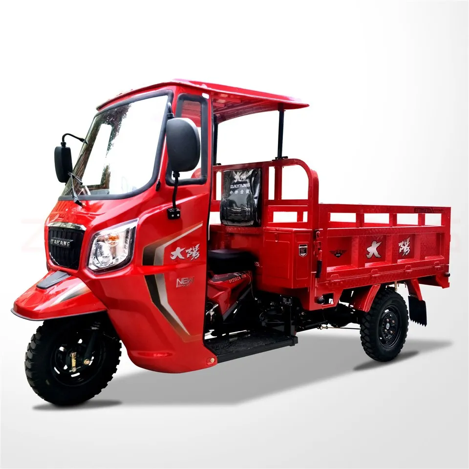 Ven bé una motocicleta nova de càrrega de tres rodes